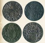 3 krajcary księcia Adama Wacława 1609 r., 1610 r. (20,6, 20,2 mm)